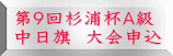 第９回杉浦杯Ａ級 中日旗　大会申込