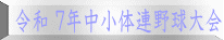 令和 ７年中小体連野球大会