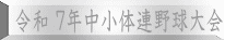 令和 ７年中小体連野球大会